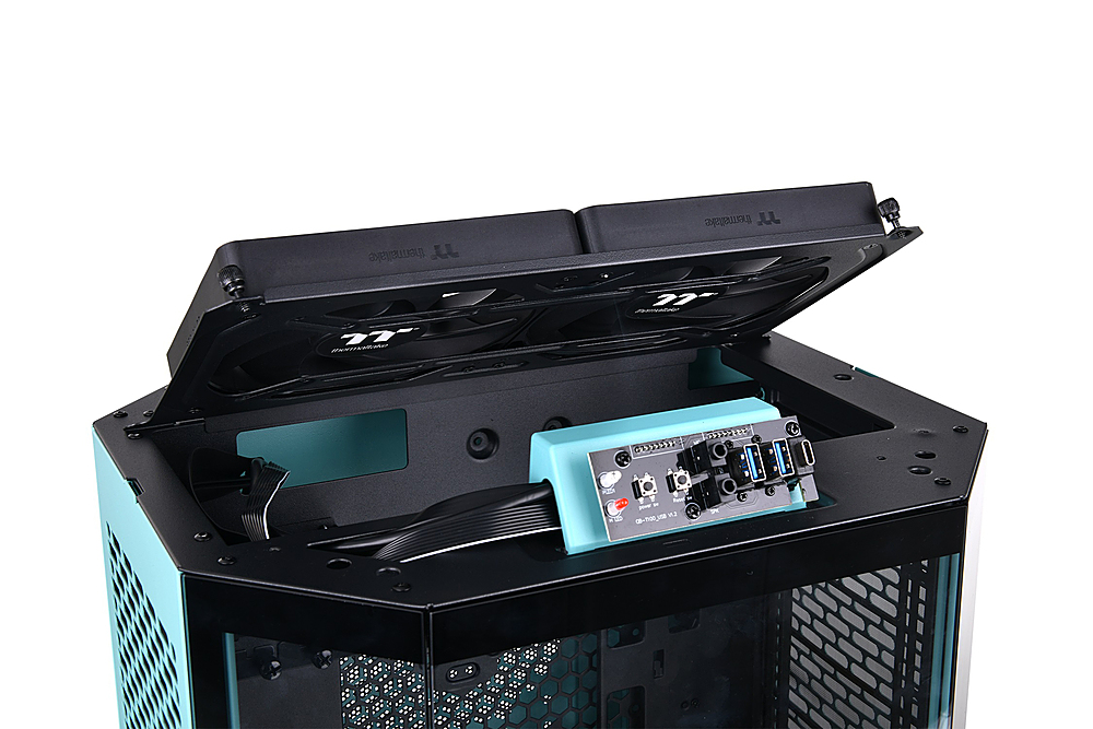 Best Buy: Thermaltake The Tower 300 Micro ATX Case Turquoise CA