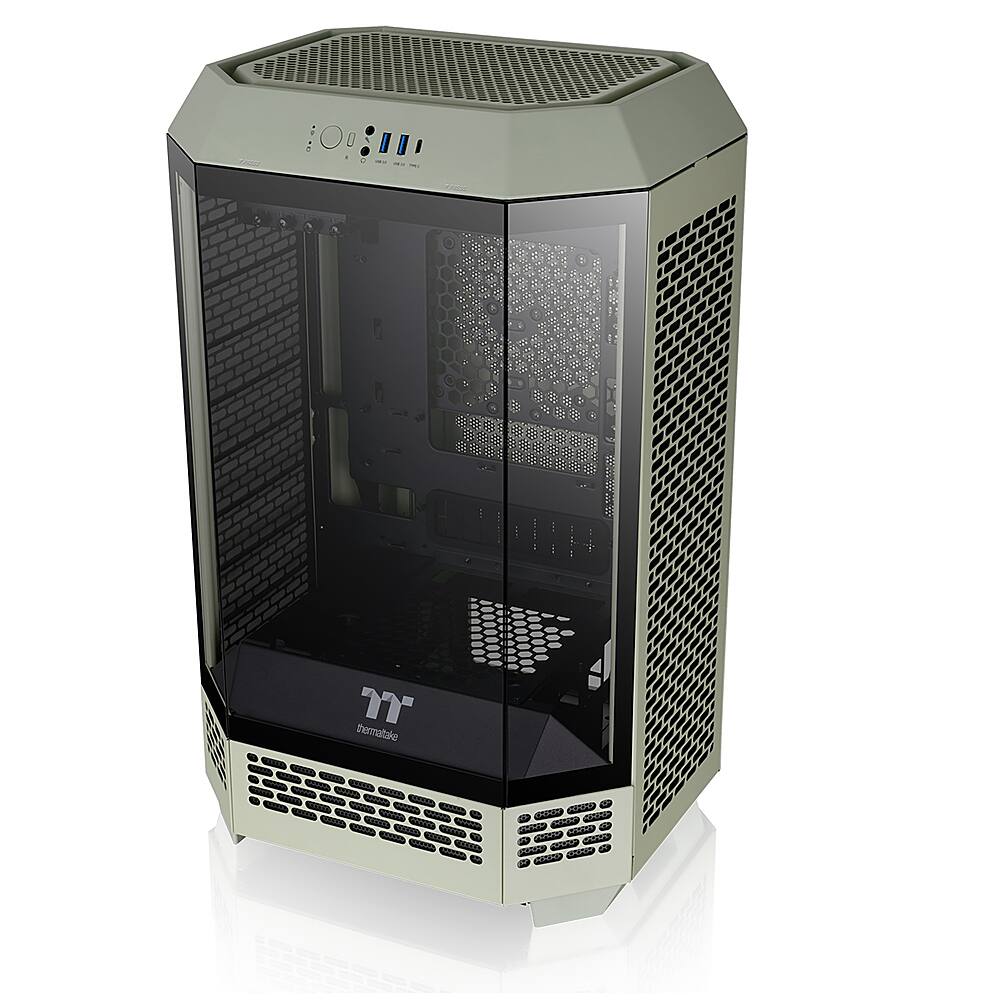 Thermaltake The Tower 300 Micro Atx Pc Case Matcha Green Ca-1y4-00sewn 