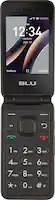 Tracfone - BLU Flex 8GB Prepaid - Black - Front_Zoom