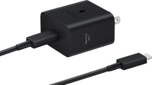 Samsung - 45W Power Adapter - Black - Front_Zoom