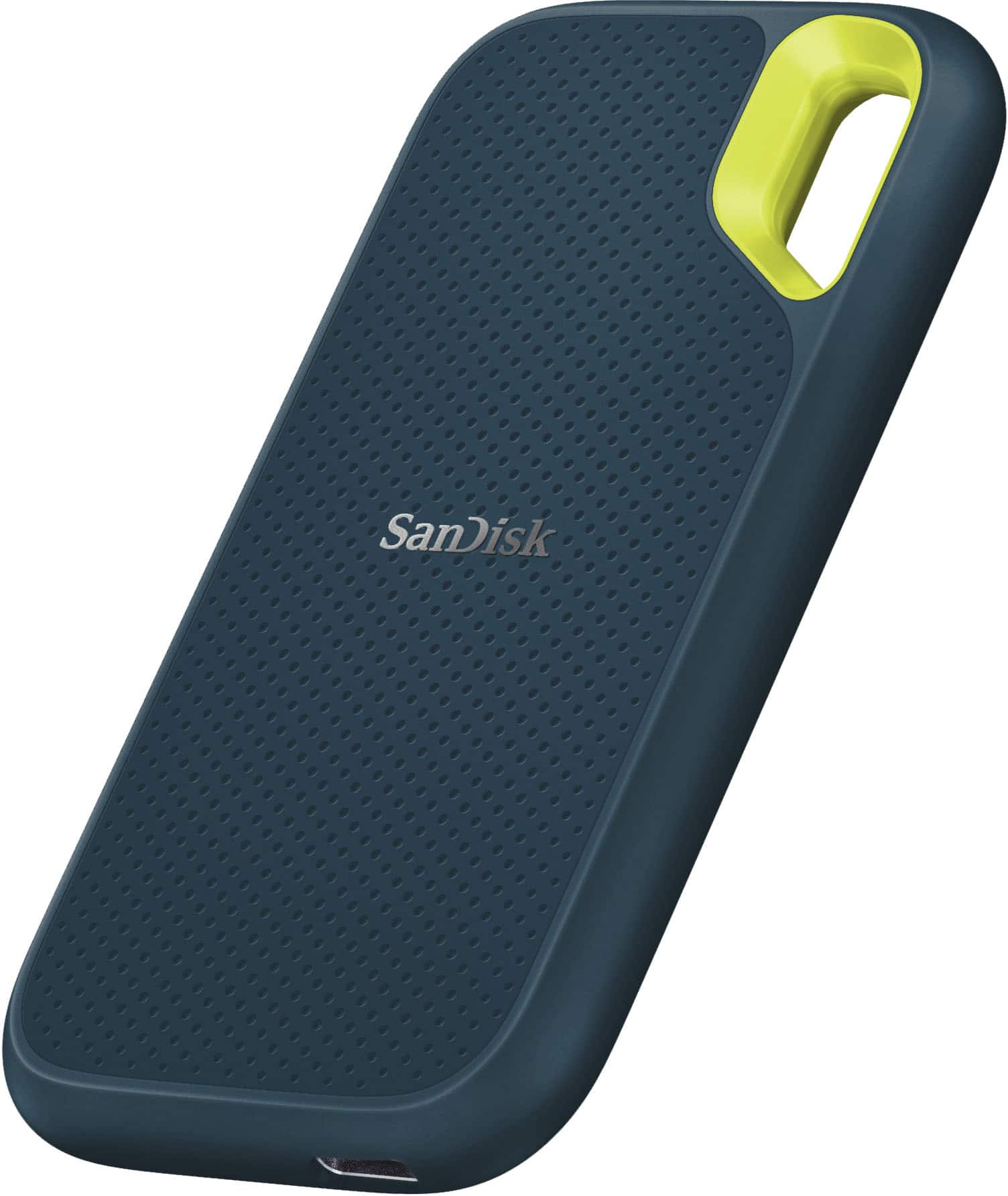 Angle. SanDisk - Extreme Portable 1TB External USB-C NVMe SSD - Monterey.