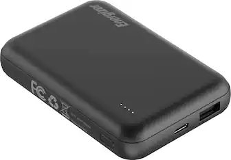 Energizer - Ultimate Lithium 5,000mAh 18W MagSafe Magnetic Wireless Power Bank/ Portable Battery Charger with 3 Ports & LED Display - Black