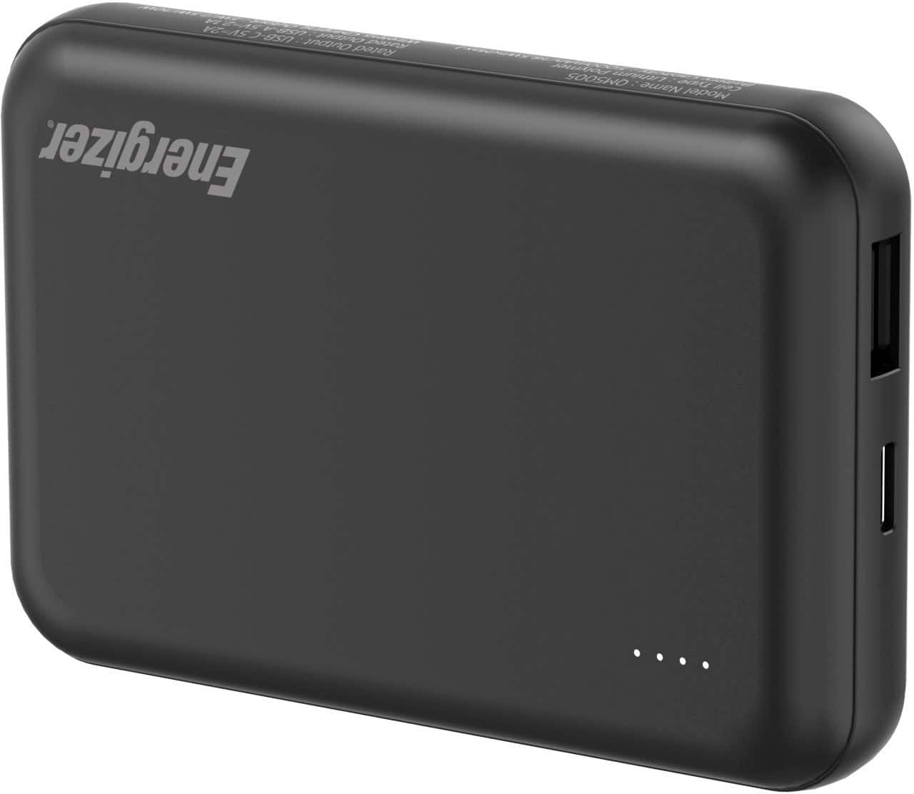 Alt View 13. Energizer - Ultimate Lithium 5,000mAh 18W MagSafe Magnetic Wireless Power Bank/ Portable Battery Charger with 3 Ports & LED Display - Black.