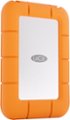 Angle. LaCie - LaCie Rugged Mini SSD 1TB Solid State Drive - USB 3.2 Gen 2x2, speeds up to 2000MB/s (STMF1000400) - Silver and Orange.