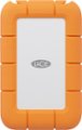 Front. LaCie - LaCie Rugged Mini SSD 1TB Solid State Drive - USB 3.2 Gen 2x2, speeds up to 2000MB/s (STMF1000400) - Silver and Orange.