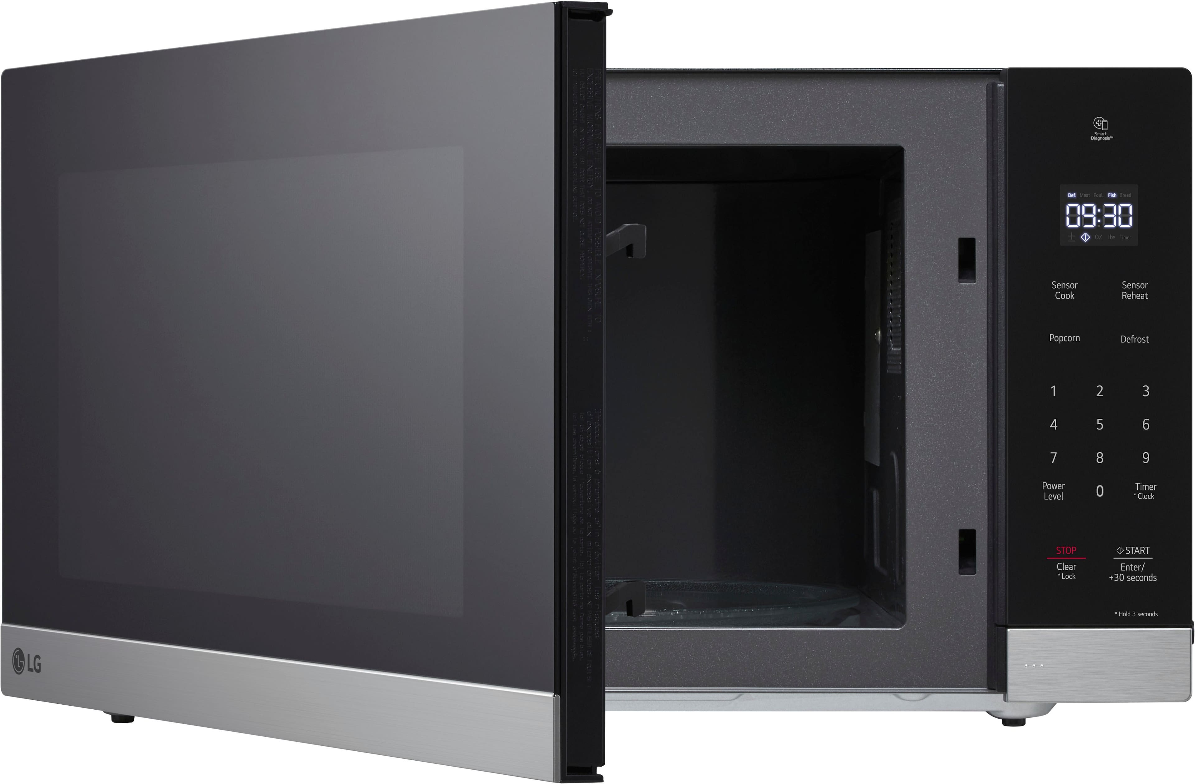 Alt View 13. LG - 2.0 Cu. Ft. Countertop Microwave with Sensor Cooking and Smart Inverter - Stainless Steel.