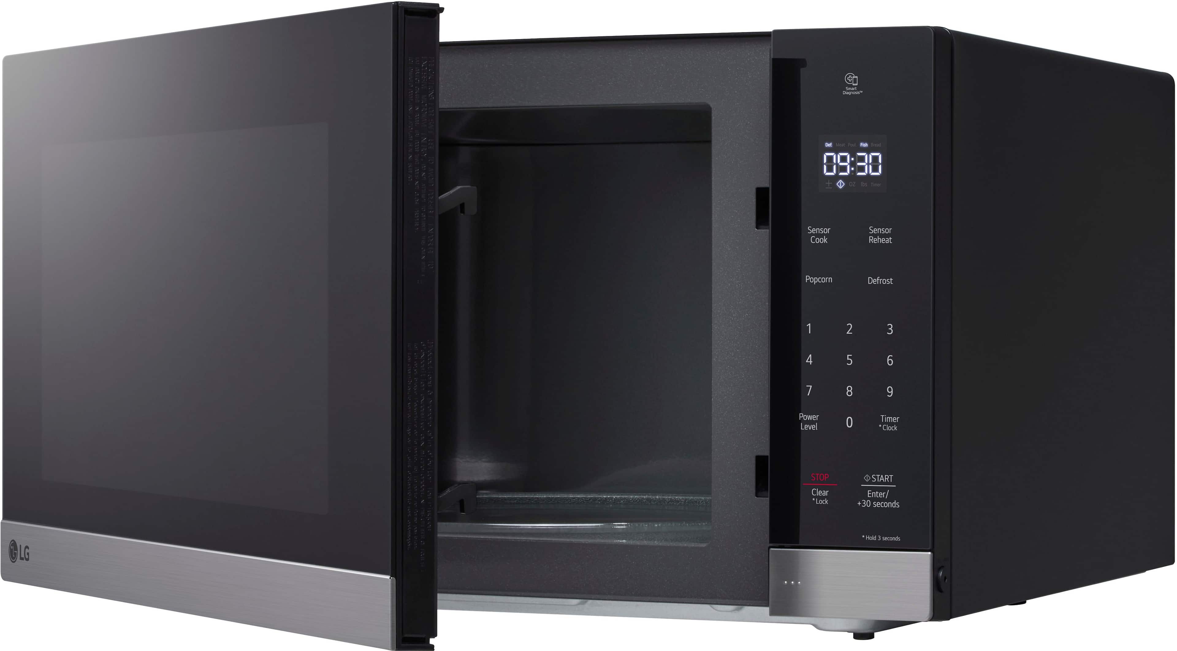 Alt View 18. LG - 2.0 Cu. Ft. Countertop Microwave with Sensor Cooking and Smart Inverter - Stainless Steel.