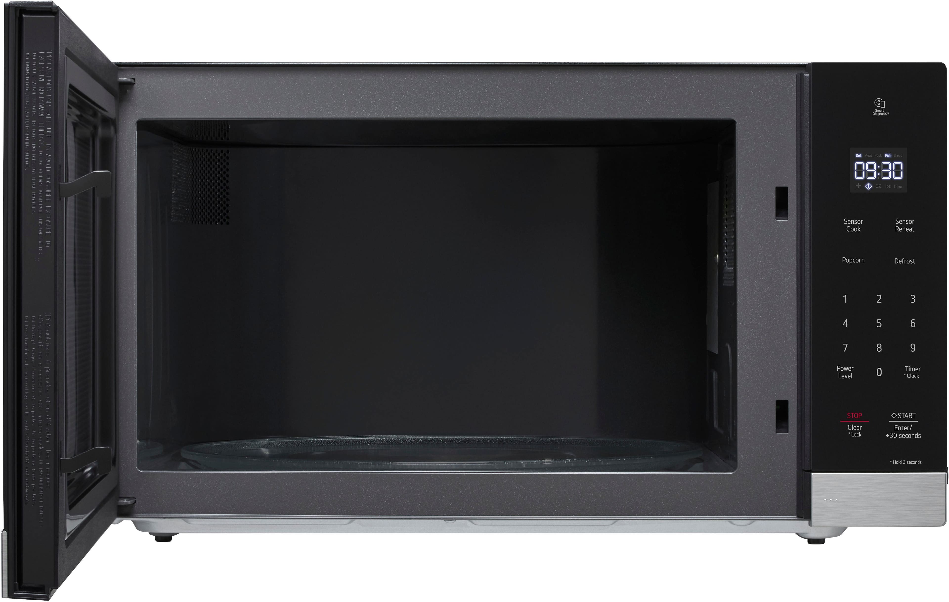 Alt View 1. LG - 2.0 Cu. Ft. Countertop Microwave with Sensor Cooking and Smart Inverter - Stainless Steel.