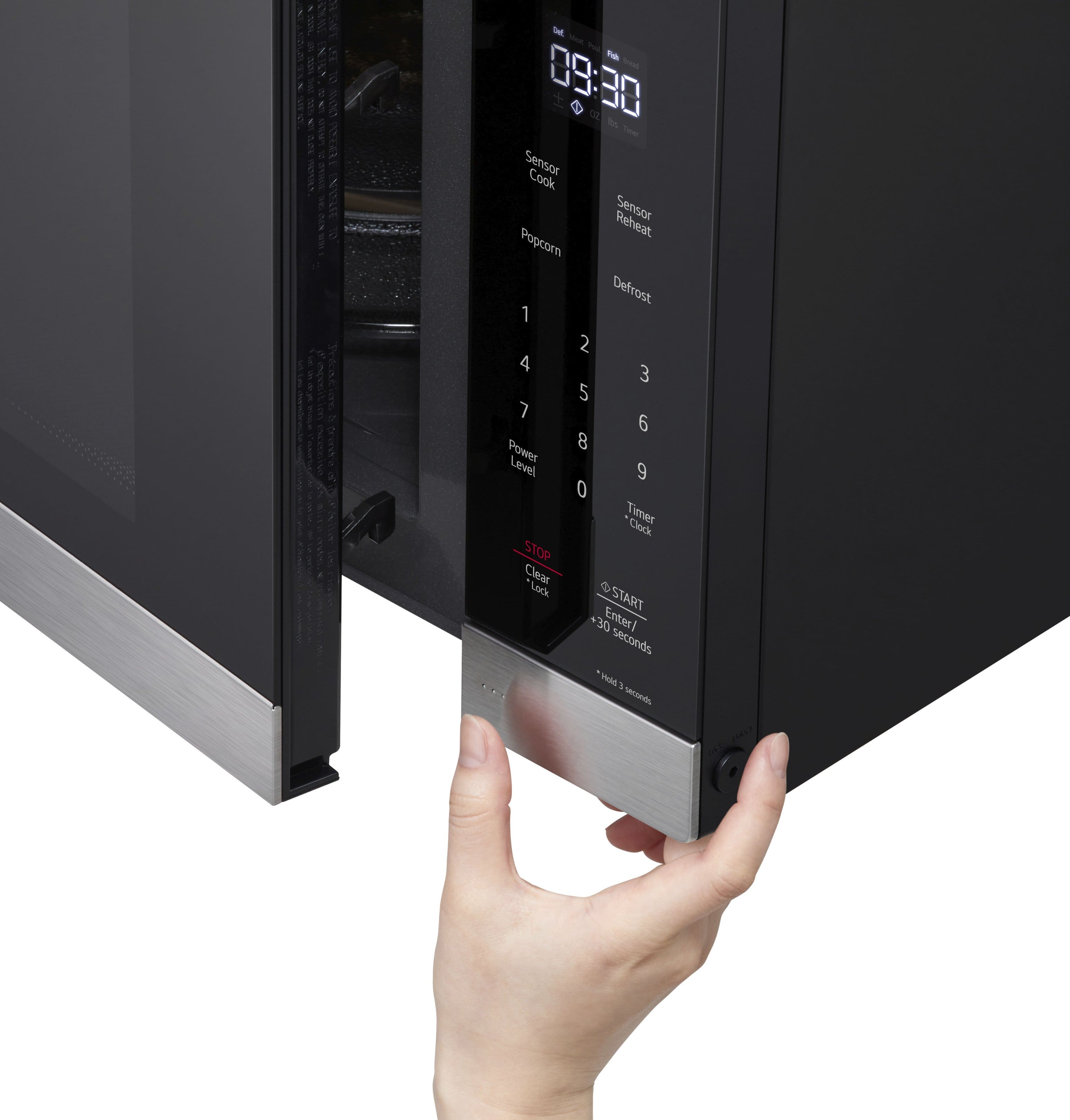 Alt View 22. LG - 2.0 Cu. Ft. Countertop Microwave with Sensor Cooking and Smart Inverter - Stainless Steel.