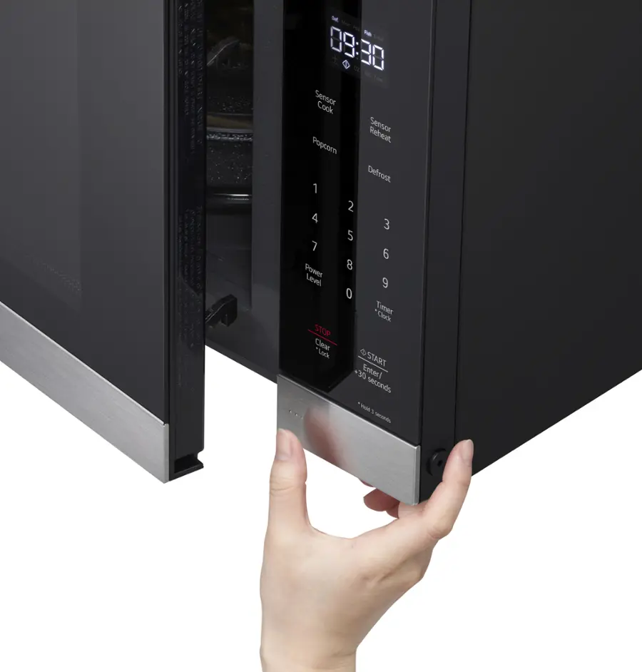 Alt View 22. LG - 2.0 Cu. Ft. Countertop Microwave with Sensor Cooking and Smart Inverter - Stainless Steel.