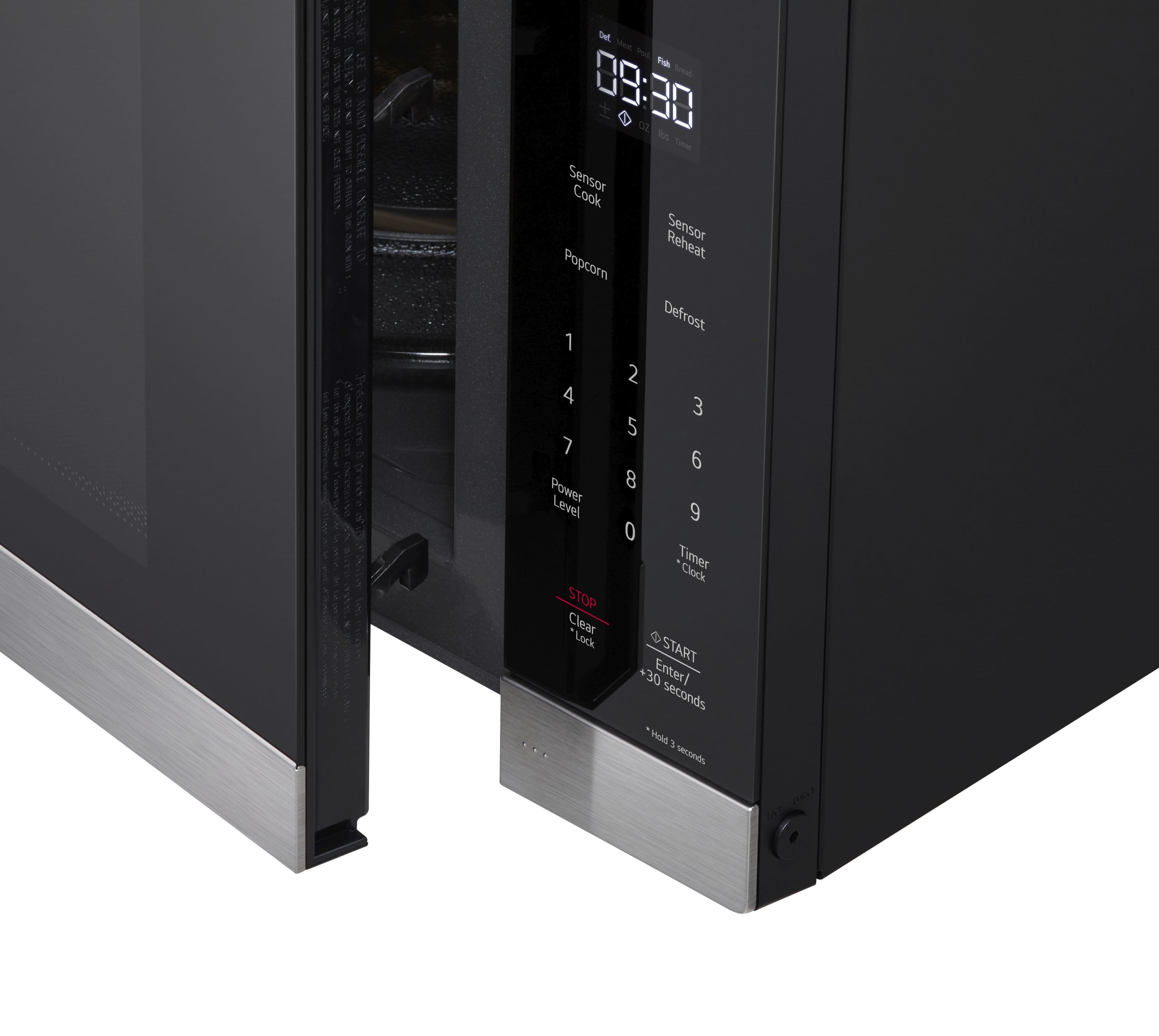 Alt View 23. LG - 2.0 Cu. Ft. Countertop Microwave with Sensor Cooking and Smart Inverter - Stainless Steel.