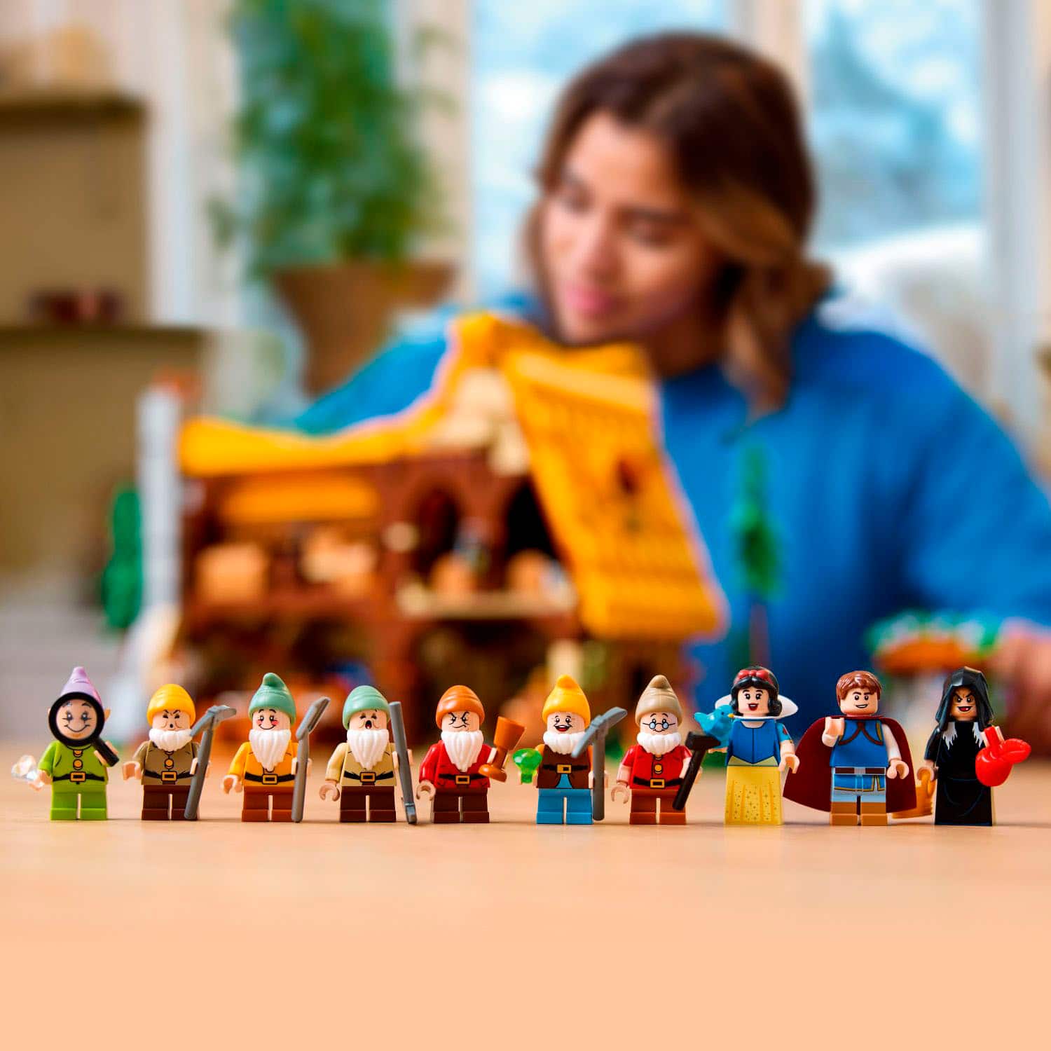 Kitchen hearth with a light brick for extra glow