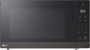 LG - 2.0 Cu. Ft. Countertop Microwave with Sensor Cooking and Smart Inverter - Black Stainless Steel - Front_Zoom