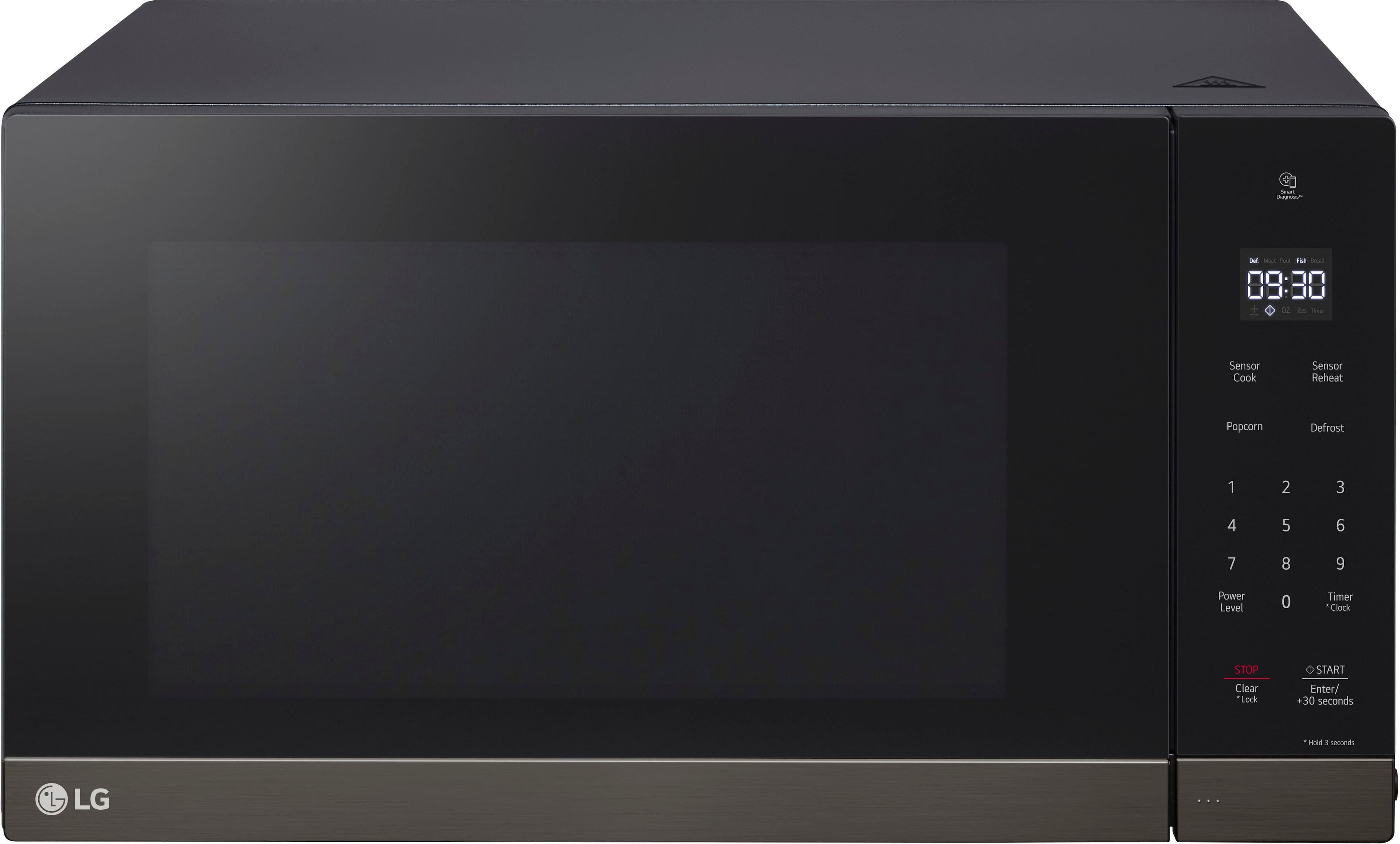 Alt View 12. LG - 2.0 Cu. Ft. Countertop Microwave with Sensor Cooking and Smart Inverter - Black Stainless Steel.