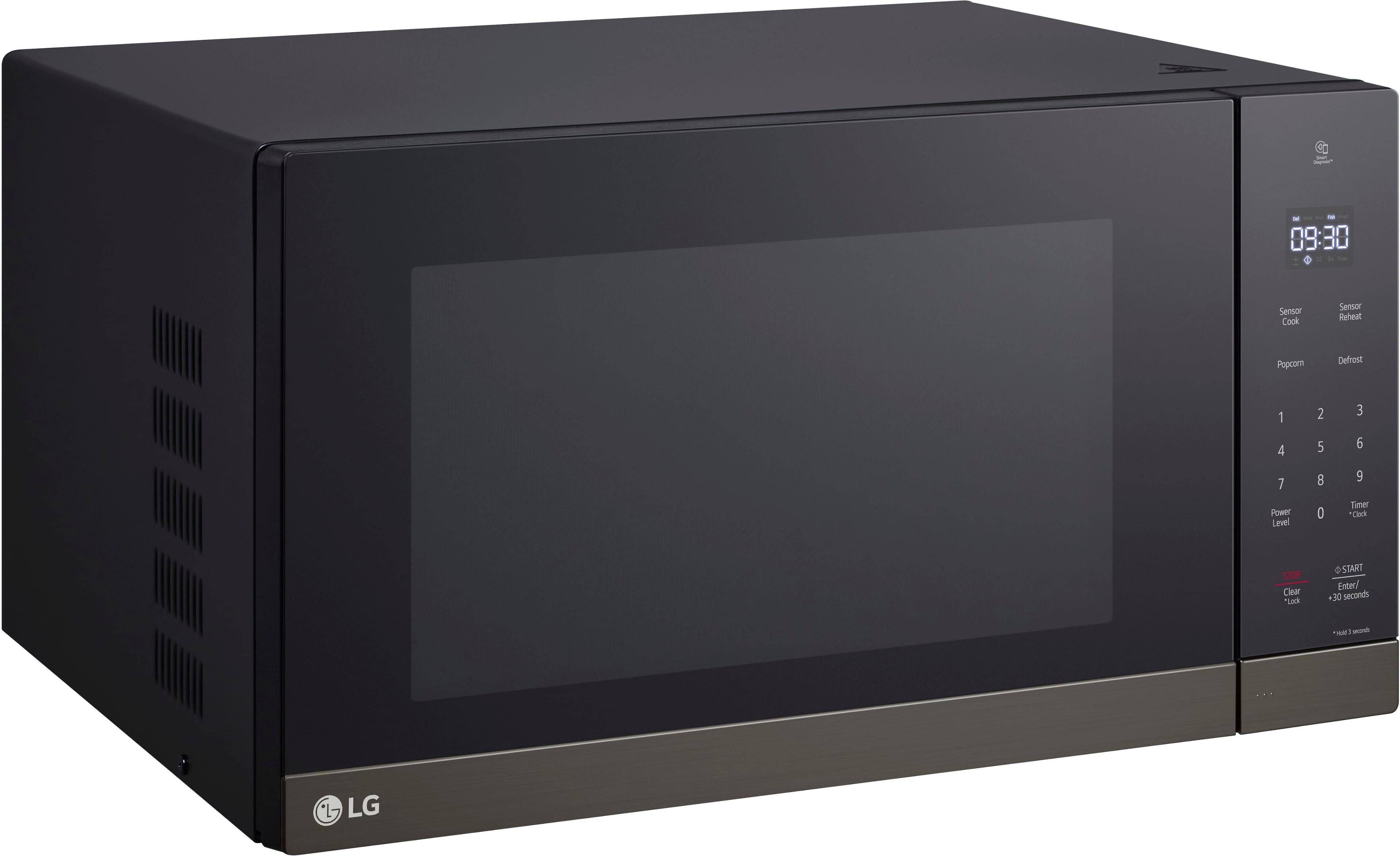 Alt View 15. LG - 2.0 Cu. Ft. Countertop Microwave with Sensor Cooking and Smart Inverter - Black Stainless Steel.