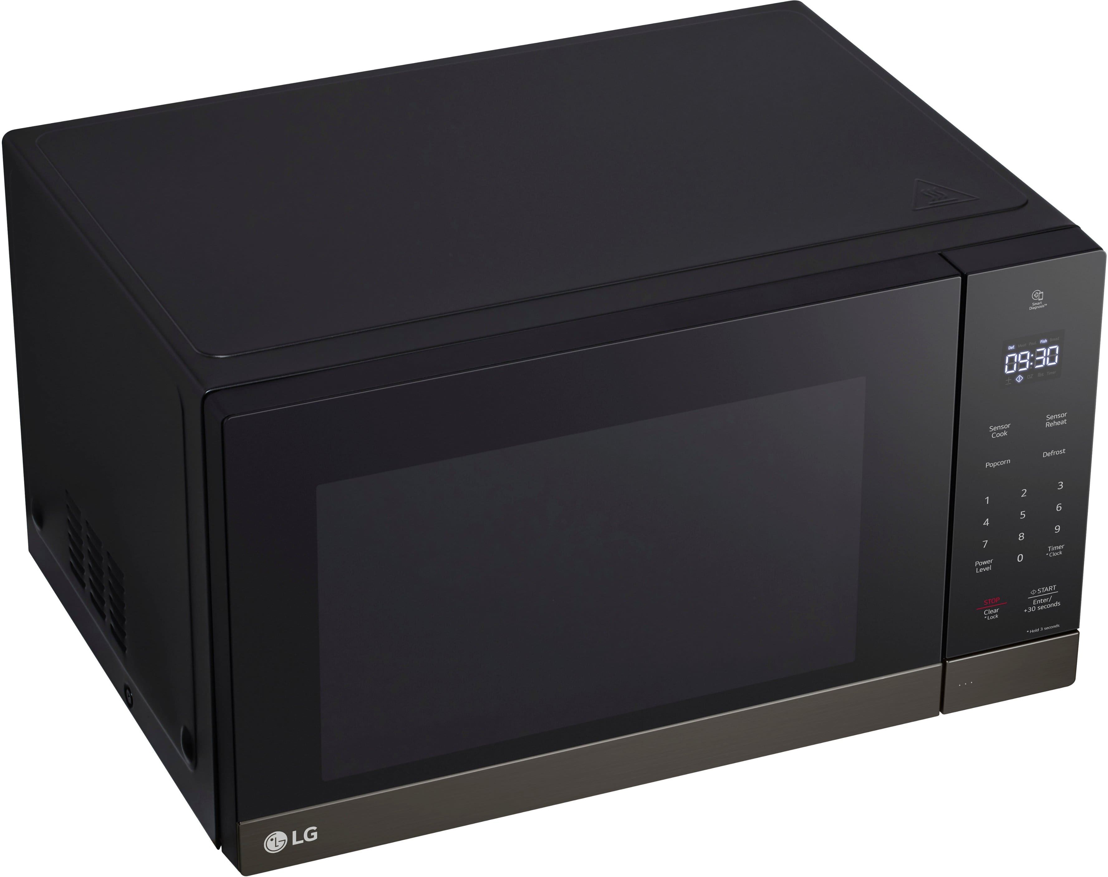 Alt View 16. LG - 2.0 Cu. Ft. Countertop Microwave with Sensor Cooking and Smart Inverter - Black Stainless Steel.