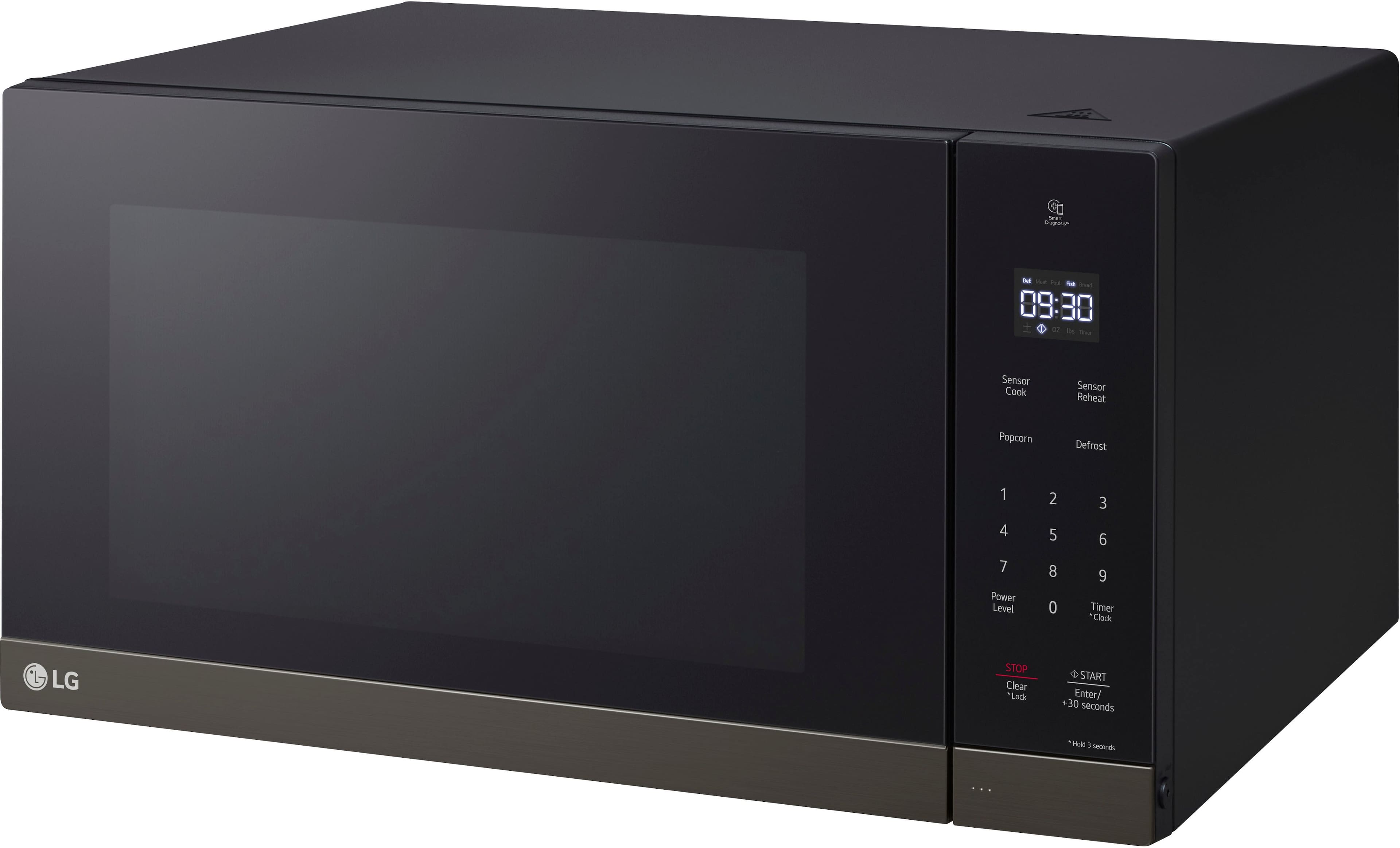 Alt View 17. LG - 2.0 Cu. Ft. Countertop Microwave with Sensor Cooking and Smart Inverter - Black Stainless Steel.