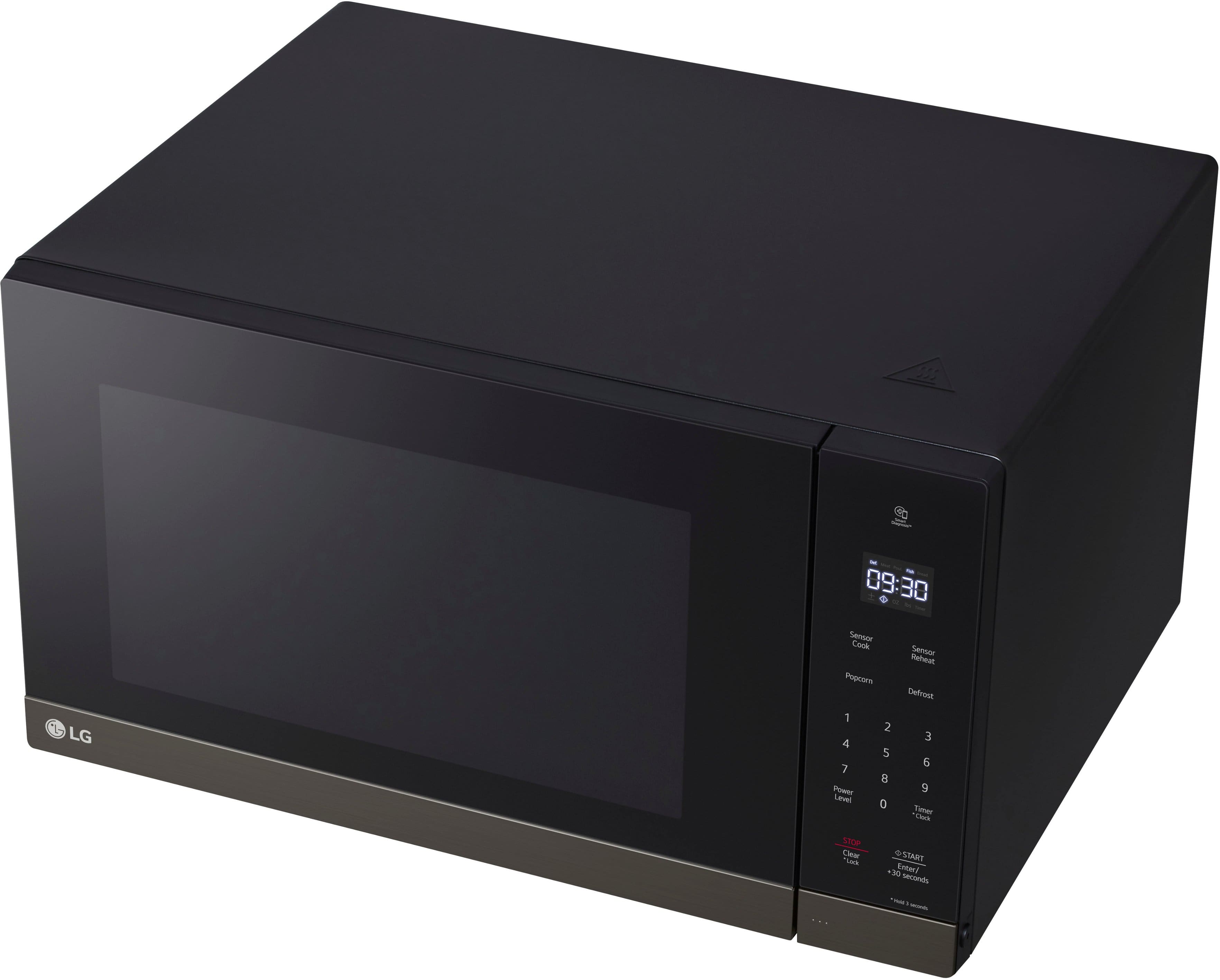 Alt View 20. LG - 2.0 Cu. Ft. Countertop Microwave with Sensor Cooking and Smart Inverter - Black Stainless Steel.