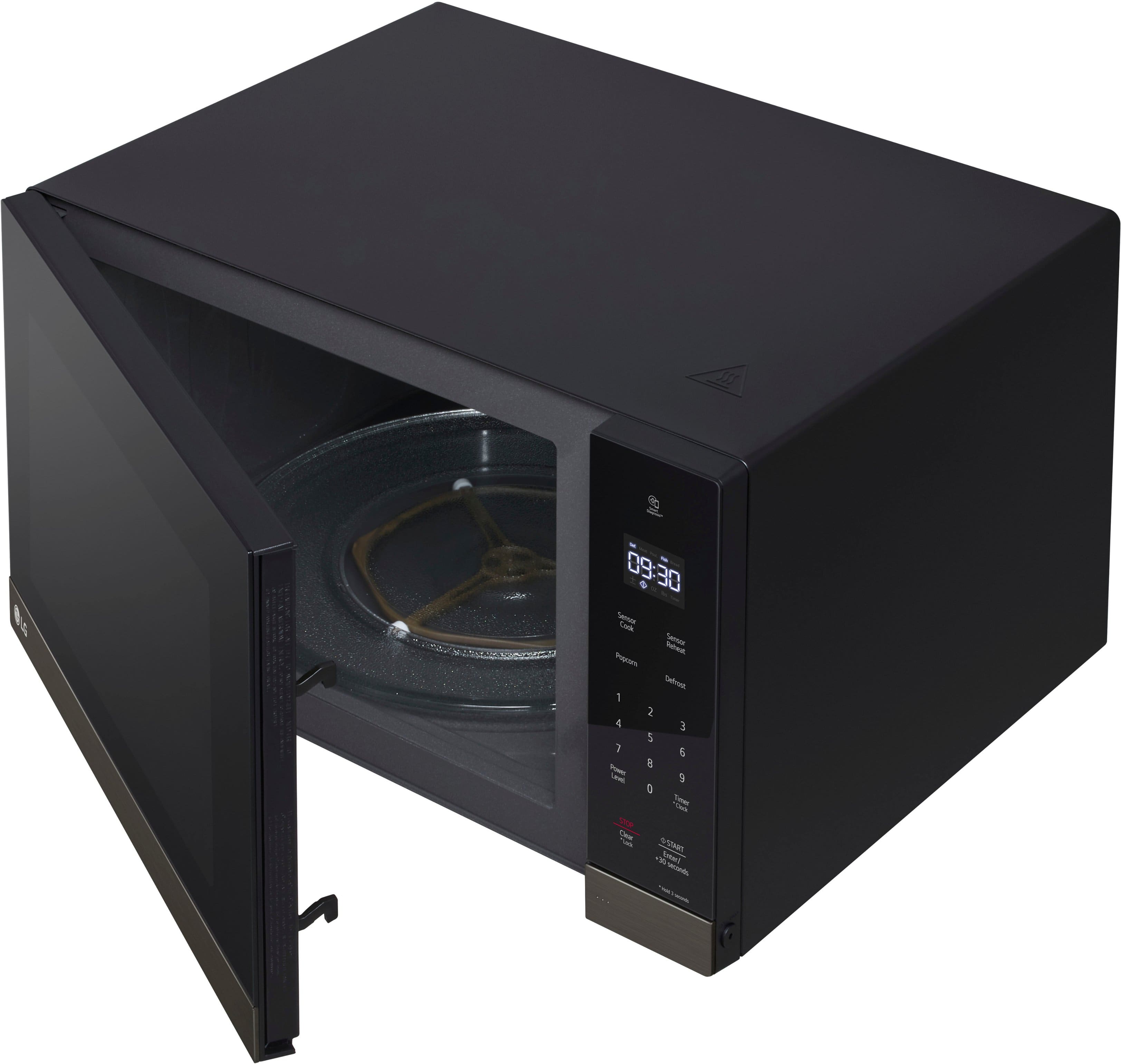 Alt View 21. LG - 2.0 Cu. Ft. Countertop Microwave with Sensor Cooking and Smart Inverter - Black Stainless Steel.