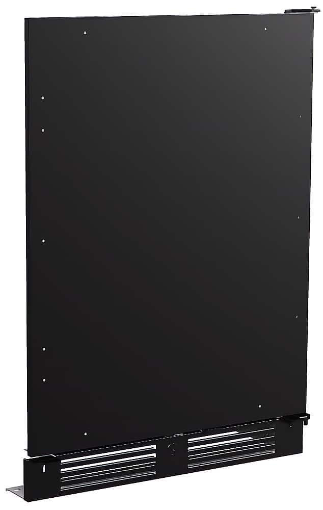 Zephyr - Solid Panel Ready Door Kit with Kickplate - Black - Front_Zoom