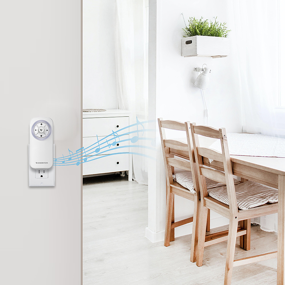 Angle View: Wasserstein - Made for Google Nest Wired Doorbell Chime and Transmitter - White