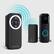 Angle. Wasserstein - Wireless Battery Operated Doorbell Chime Accessory for Blink Video Doorbell - Black.