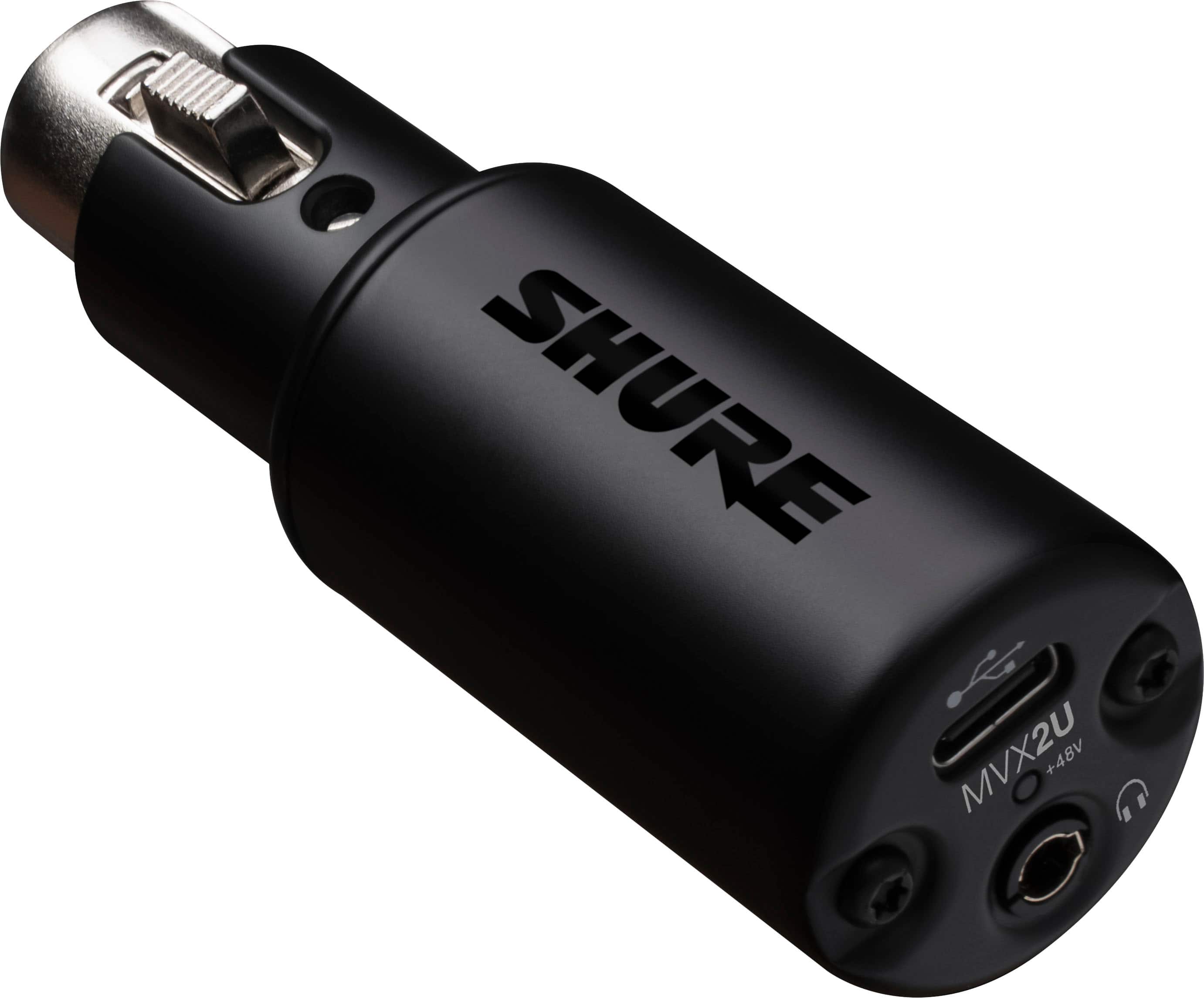 Alt View 11. Shure - MVX2U XLR to USB Digital Audio Interface - Black.