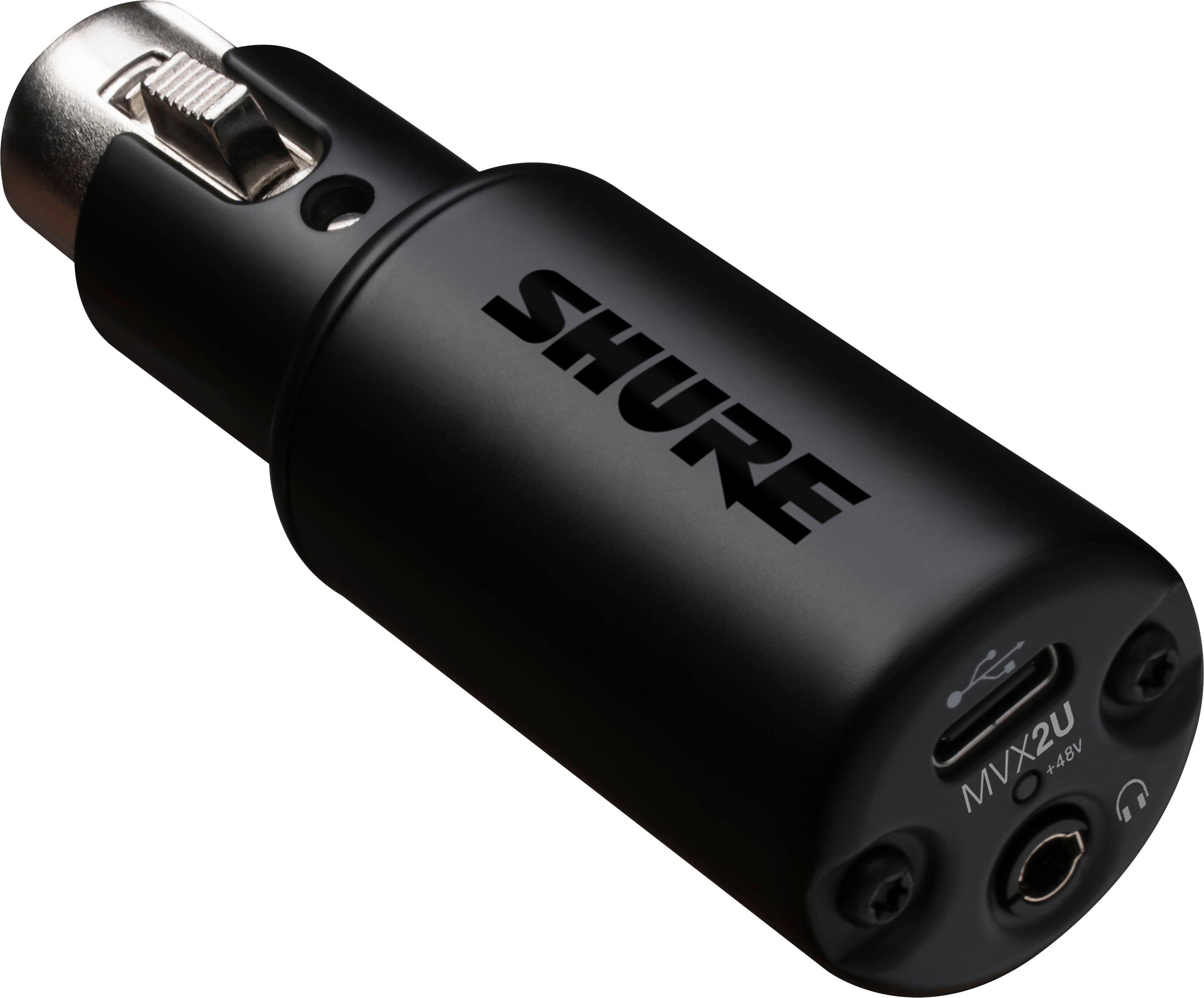 Alt View 11. Shure - MVX2U XLR to USB Digital Audio Interface - Black.