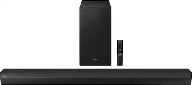 Front. Samsung - HW-B750D 5.1 Channel B-Series Soundbar with Wireless Subwoofer, DTS Virtual:X and Bass Boost - Black.