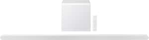 Samsung - HW-S801D 3.1.2 Channel Q-Series Ultra Slim Soundbar with Wireless Subwoofer, Dolby Atmos and Q-Symphony - White