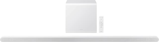 Samsung - HW-S801D 3.1.2 Channel S-Series Ultra Slim Soundbar with Wireless Subwoofer, Dolby Atmos and Q-Symphony - White