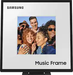 Samsung - HW-LS60D Music Frame Smart Speaker/Picture Frame, Dolby Atmos - Black - Front_Zoom