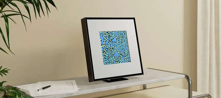 Alt View 21. Samsung - HW-LS60D Music Frame Smart Speaker/Picture Frame, Dolby Atmos - Black.