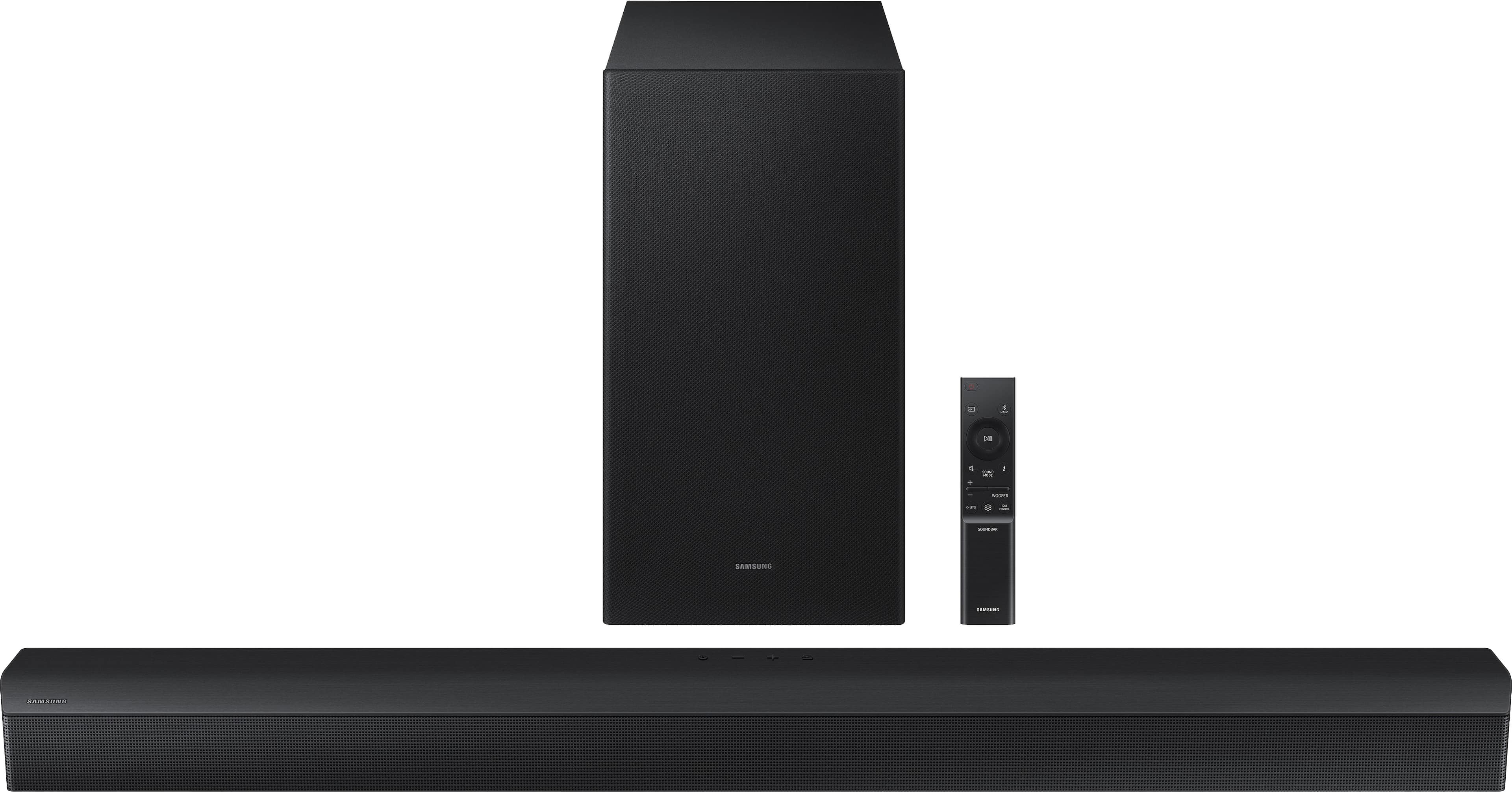Front. Samsung - HW-B550D 3.1 Channel B-Series Soundbar with Wireless Subwoofer - Black.