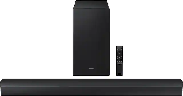 Front. Samsung - HW-B550D 3.1 Channel B-Series Soundbar with Wireless Subwoofer - Black.