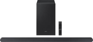 Samsung - HW-S700D 3.1 Channel S-Series Soundbar with Wireless Subwoofer, Dolby Atmos and Q-Symphony - Titan Black - Front_Zoom