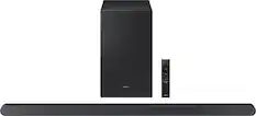 Front. Samsung - HW-S700D 3.1 Channel S-Series Soundbar with Wireless Subwoofer, Dolby Atmos and Q-Symphony - Titan Black.