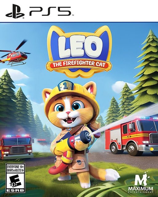 Front. Maximum Games - Leo the Firefighter Cat.