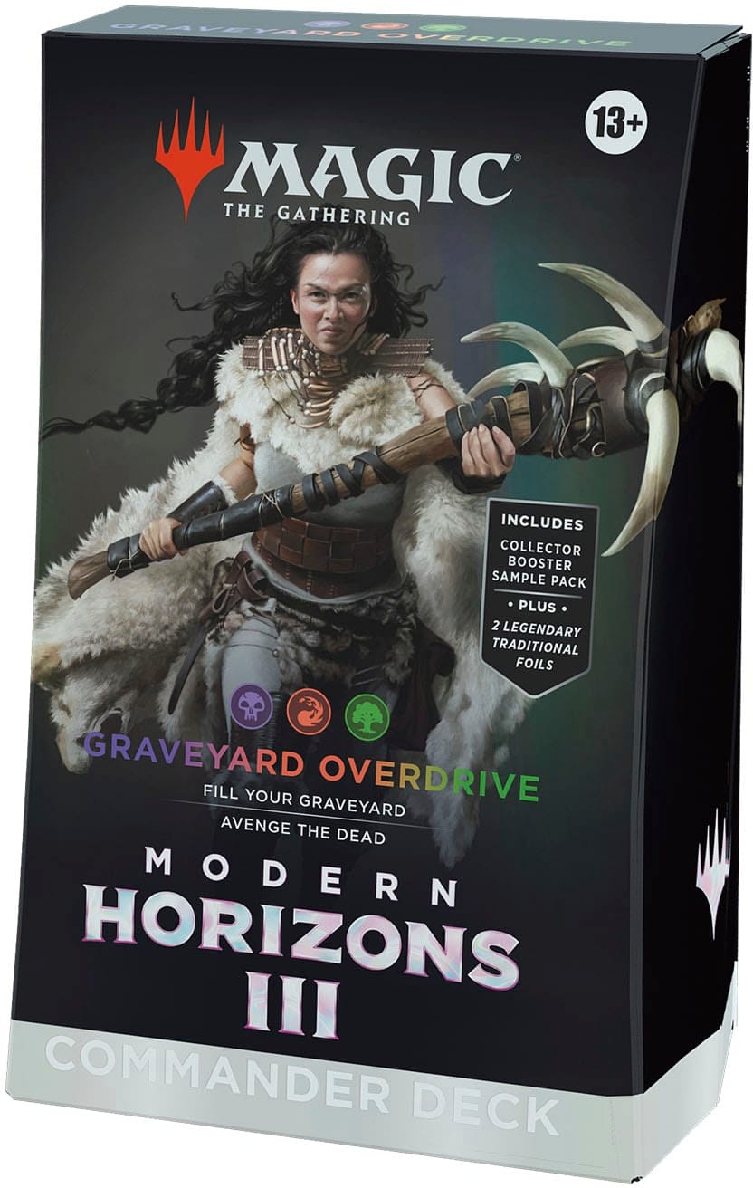 Left. Wizards of The Coast - Magic: The Gathering Modern Horizons 3 Commander Deck - Graveyard Overdrive.
