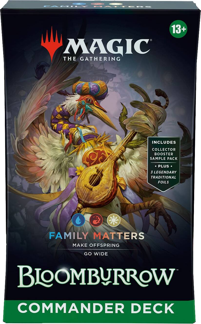 Angle. Wizards of The Coast - Magic: The Gathering Bloomburrow Commander Deck - Family Matters.