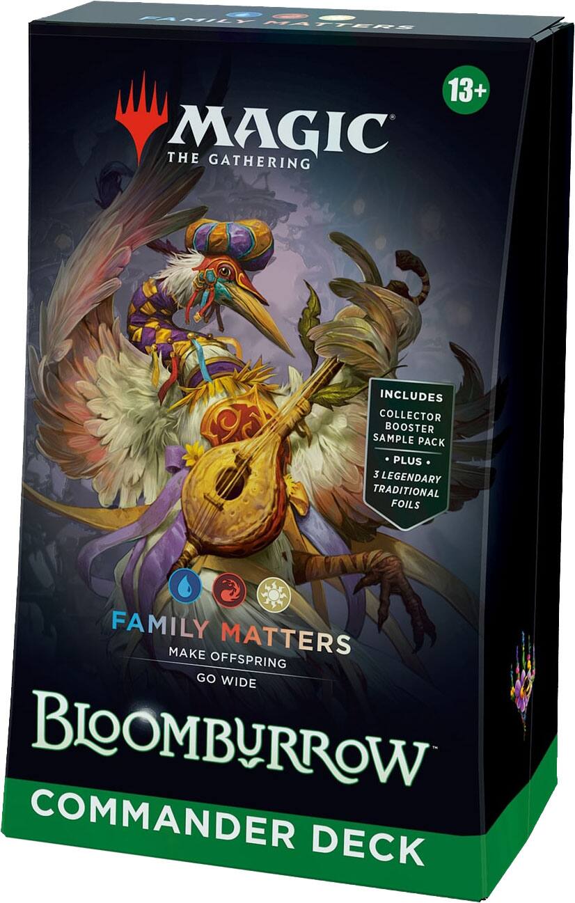Left. Wizards of The Coast - Magic: The Gathering Bloomburrow Commander Deck - Family Matters.