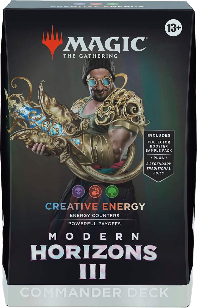 Angle. Wizards of The Coast - Magic: The Gathering Modern Horizons 3 Commander Deck - Creative Energy.