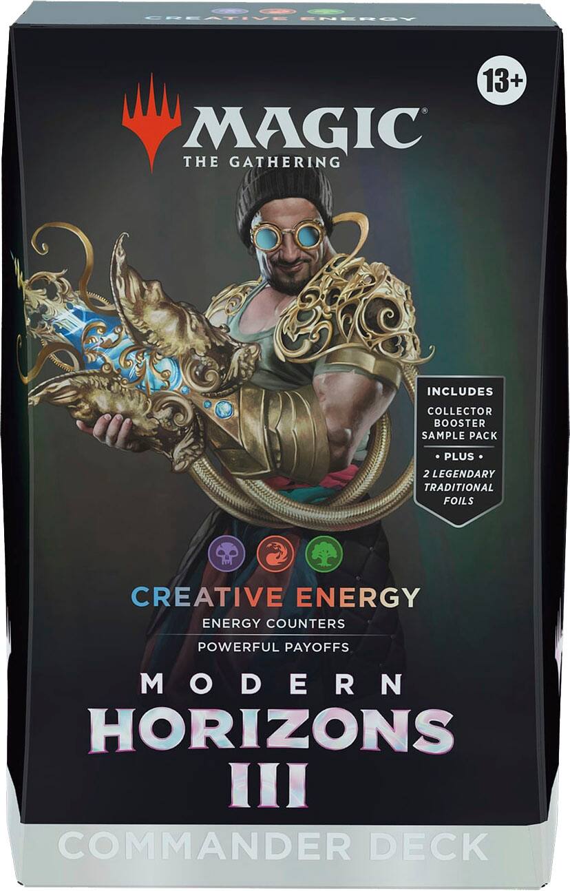 Angle. Wizards of The Coast - Magic: The Gathering Modern Horizons 3 Commander Deck - Creative Energy.