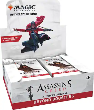 Front. Wizards of The Coast - Magic: The Gathering Assassin’s Creed Beyond Booster Box - 24 Packs (180 Magic Cards).
