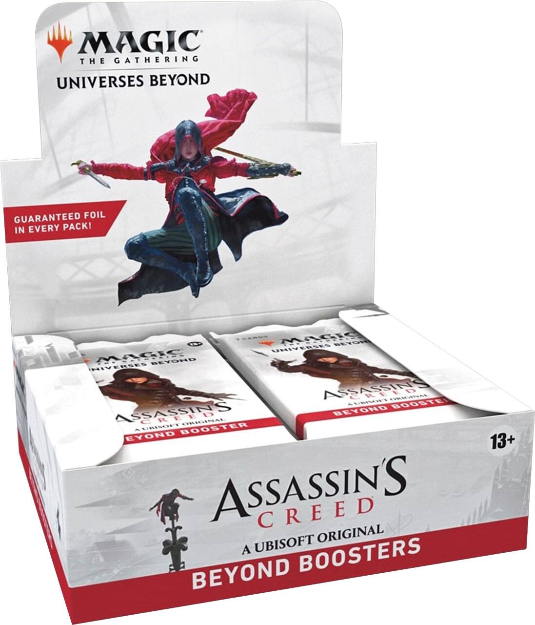Front. Wizards of The Coast - Magic: The Gathering Assassin’s Creed Beyond Booster Box - 24 Packs (180 Magic Cards).