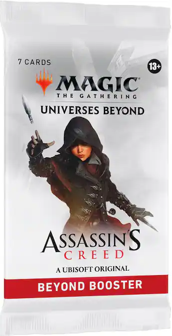 mtg assassin's creed beyond booster box Magic: The Gathering Assassins Multipack : Target Your community will travel to ancient locations with their favorite Assassins and take a leap of faith Universes Beyond: Assassin's Creed Collector