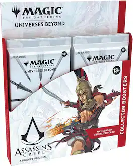 Wizards of The Coast - Magic: The Gathering Assassin’s Creed Collector Booster Box - 12 Packs (120 Magic Cards)
