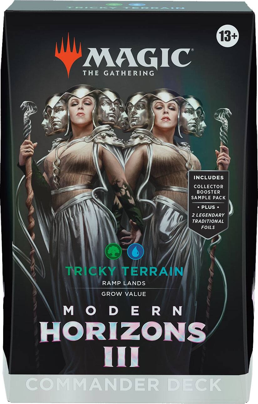 Angle. Wizards of The Coast - Magic: The Gathering Modern Horizons 3 Commander Deck - Tricky Terrain.