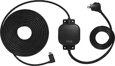 Front. Blink - Weather Resistant 13ft Power Adapter for Blink Mini 2 and Blink Outdoor 4 - Black.