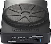 Front. KICKER - Hideaway 10" Compact Powered Subwoofer - Black.